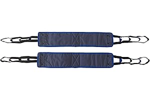 Tuffcare Hip Lift Sling (Medium) Solid Fabric, Non-Slip Polyester Sling, Inner Thigh Cuff Compatible with Hoyer, Invacare, McKesson, Drive, Lumex, Medline, Joerns and Other Patient Lifts