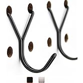 Right Arrange Steel Pegboard Hooks 50-Pack 1in J-Hook, Black - Will Not Fall Out - Fits Any Peg Board - Multipurpose - Organize Necklaces, Jewelry, Retail Items, Keys, Craft or Supplies