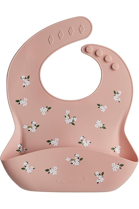 Littleforbig Cotton Waterproof Babydoll Printed Adult Bib With Adjtable Hook-and-Loop Fastener Closure - Little Blue Bib