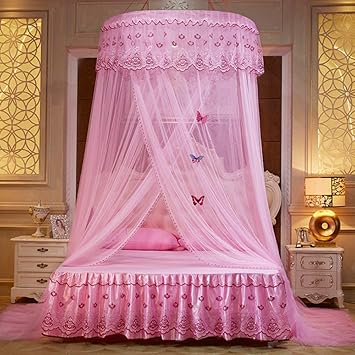 Amazon Com Ceiling Dome Mosquito Net Double Bed Princess Bed
