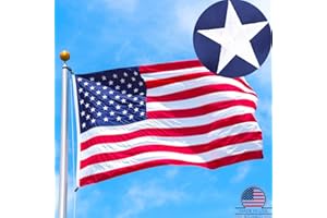 ANNDONES 4x6 American Flag Outdoor - Made In Usa Heavy Duty American Flag 4 x 6 Outdoor Us Usa Flag 4x6 Outdoor，American Flag In Usa， American Flags Nylon 4x6 Embroidered Outside All Weather United States Flag