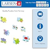 Larsen K13 Africa Political Map Jigsaw Puzzle 70 Piece Tray Frame English view 3