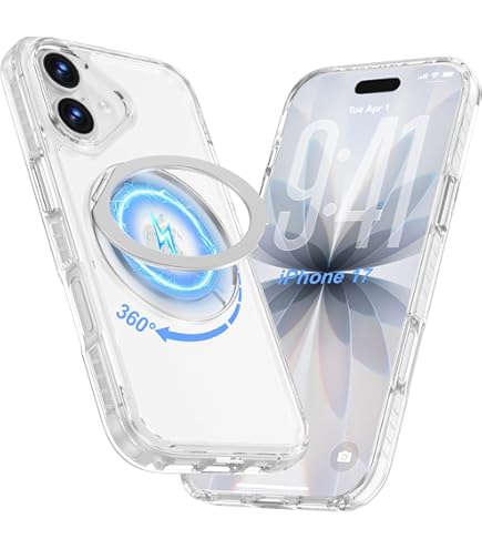 Amazon.com: iPhone 17 Case with 360°Rotatable Ring Stand
