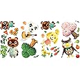 RoomMates RMK4683SCS Animal Crossing Peel and Stick Wall Decals,Brown, Yellow, Green