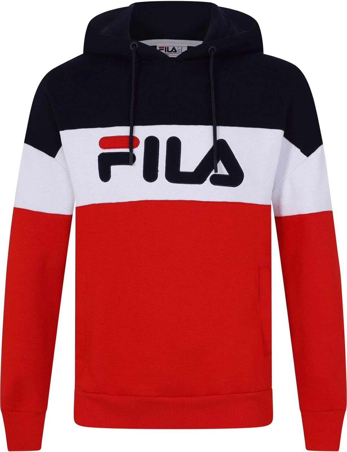 fila red and blue hoodie