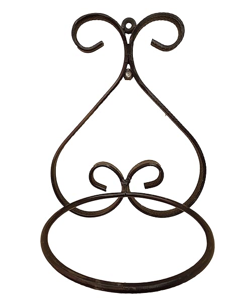 CAPPL Wrought Iron Wall Mount Pot Stand | Plant Container for Garden, Balcony