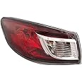 HEADLIGHTSDEPOT Tail Light Compatible with Mazda 3 2010-2013 4 Door Sedan Left Driver Side