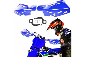 PRO CAKEN Universal 7/8" 22mm and 1 1/8" 28mm Handle Bar Hand Guards Nylon Bracket for Dirt Bike Motocross ATV for SX SXF EXC XCW-Blue