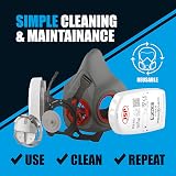 JSP Force 8 Half Mask Respirator Medium No Filters Included view 5