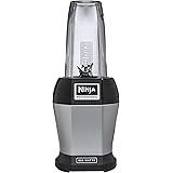 Ninja Nutri Pro Compact Personal Blender, with 18 Oz. and 24 Oz. To Go Cups, in a Black and Silver Finish