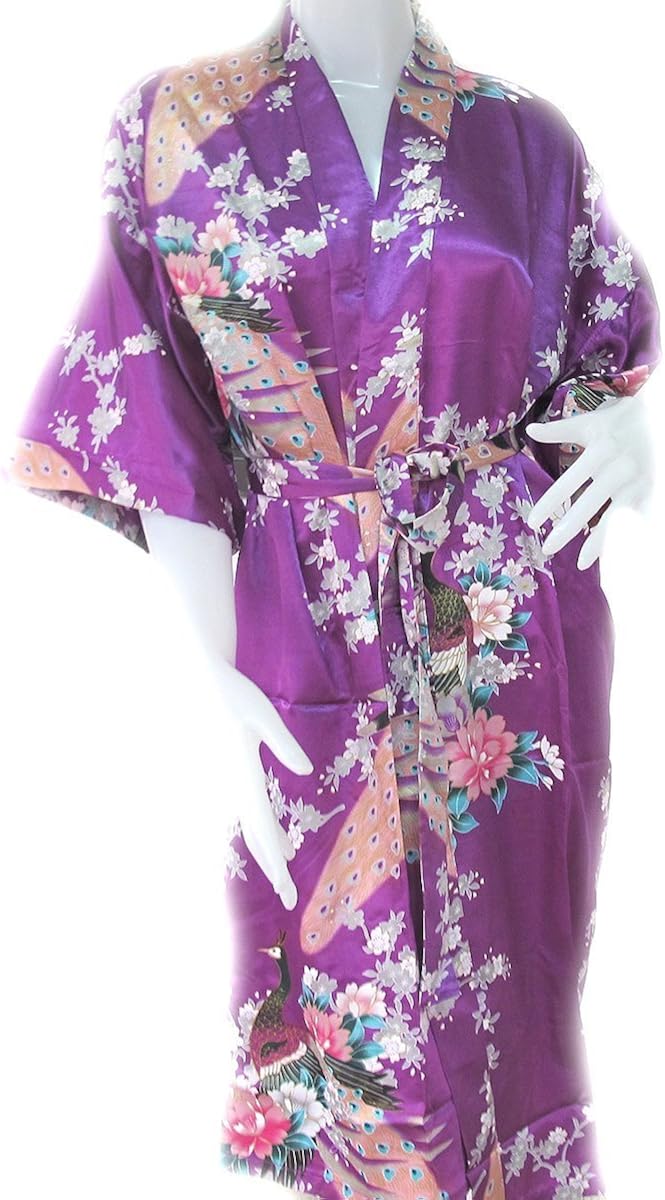 JAPANESE TRADITION BATHROBE PEACOCK BATH ROBE FOR WOMEN'S