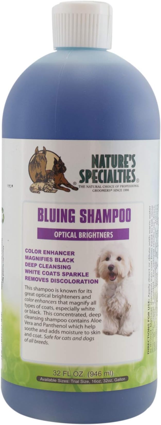 bluing shampoo for white dogs