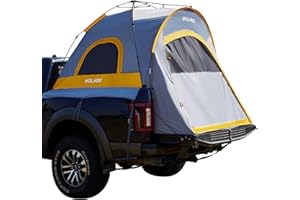 Golabs Truck Bed Tent for 5-6 Ft Bed, 8-Minute Easy Setup by Pre-Assembled Design, Waterproof PU2000mm, 2-Person Portable with Extra Rainfly Cover for Camping & Outdoor, Includes Storage Bag