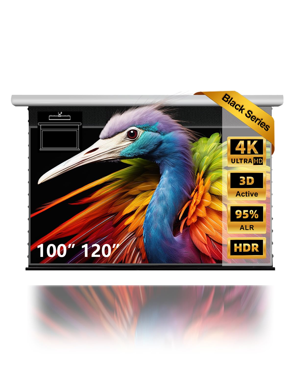 NothingProjector Projector Screen, 120 inch