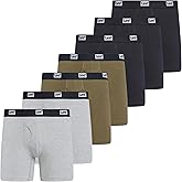 Lee Mens Underwear 7 Pack Mens Boxer Briefs for Men Cotton Stretch Tagless Breathable