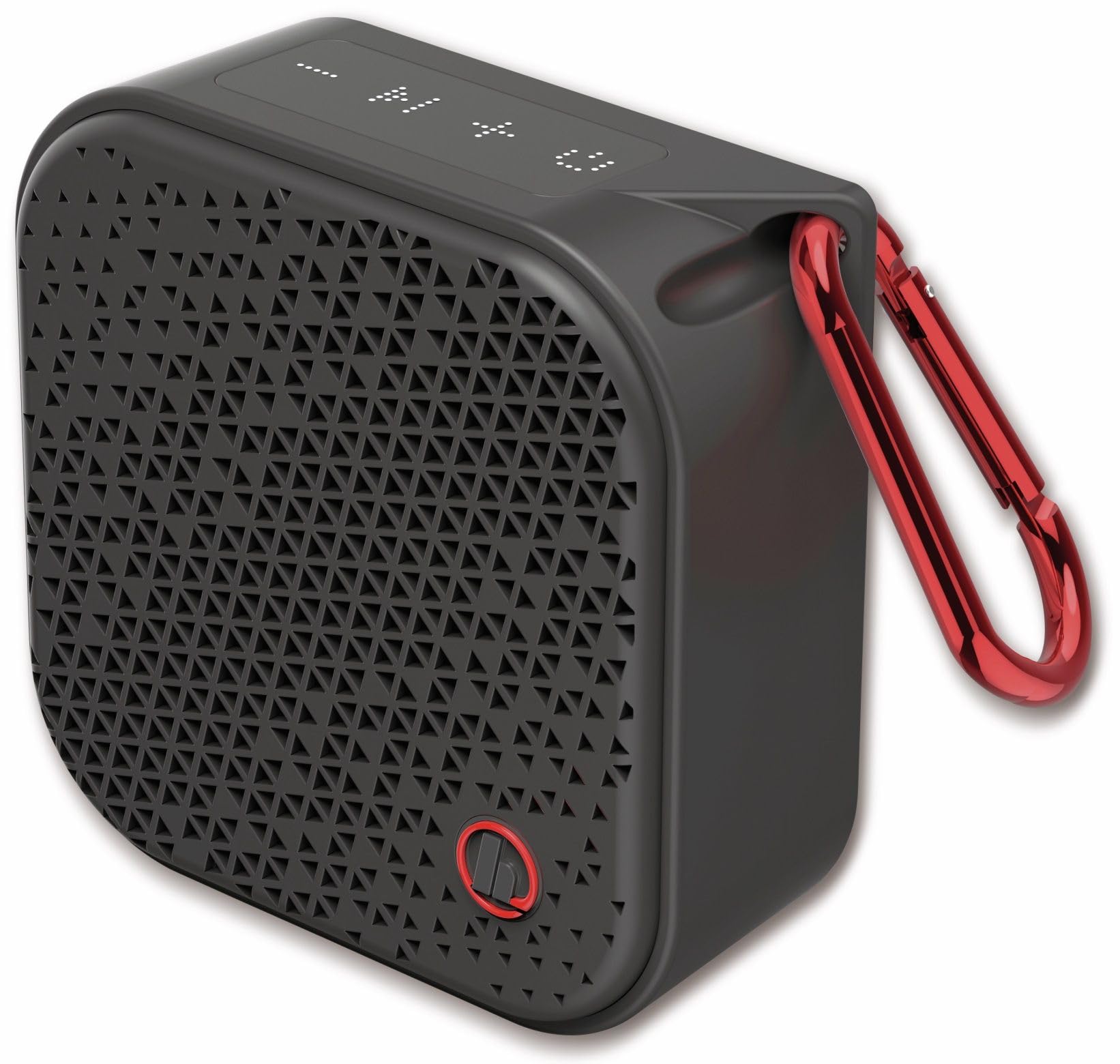 Hama Bluetooth Speaker Pocket 2.0 Waterproof (Compact, Small Bluetooth Box, IPX7 Music Box Waterproof, 14 Hours Playtime, AUX, Hands Calling, 3.5 W, Lightweight Speaker with Carabiner) Black