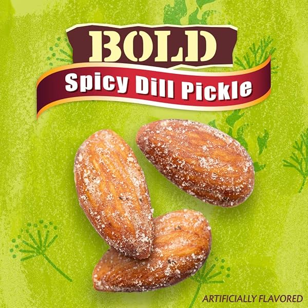 BLUE DIAMOND ALMONDS, SPICY DILL PICKLE, 16OZ BAG