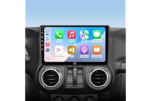 RUICAR 10.2 Inch Car Radio Stereo Upgrade for Jeep Wrangler JK Compass Grand Cherokee Dodge Ram 2009-2012 2+32G with Wireless CarPlay/Android Auto/Touch Screen/Android 13/GPS Navigation/HD Backup Camera