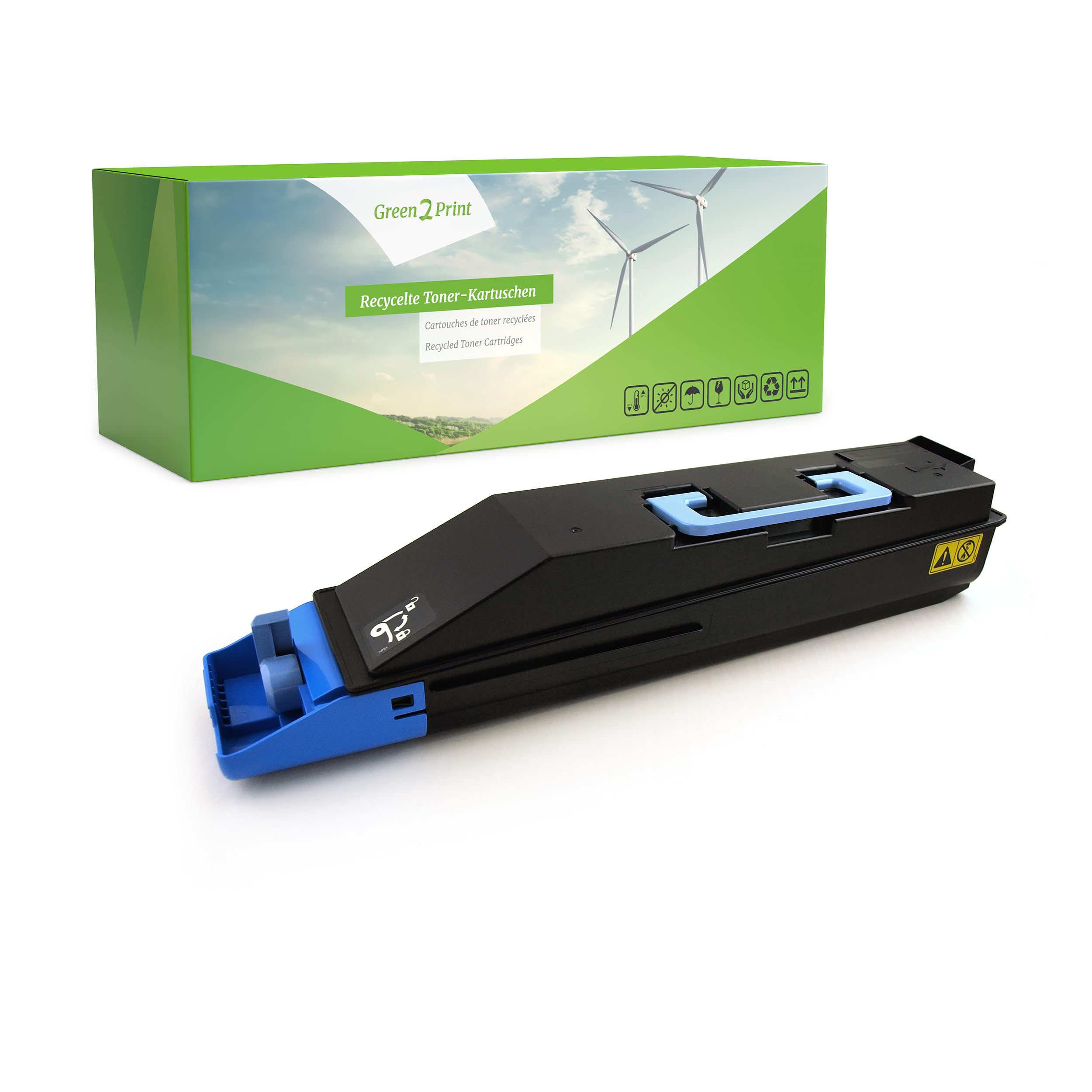 Green2Print Toner cyan 12000 pages replaces Kyocera TK-865C, 1T02JZCEU0 Toner cartridge for Kyocera TASKalfa 250CI, 300CI