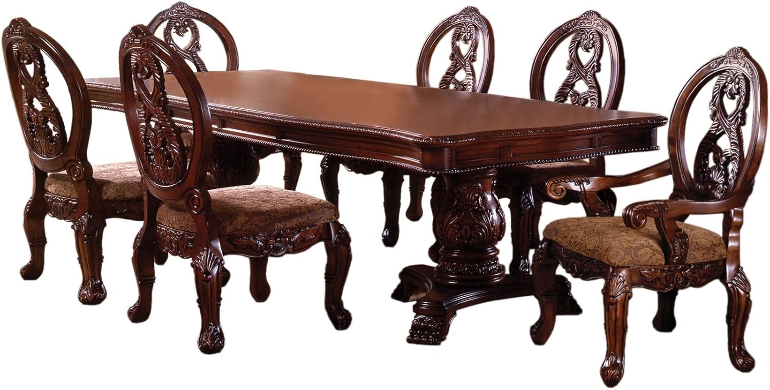 Amazon Com Furniture Of America Victoire 7 Piece French Style