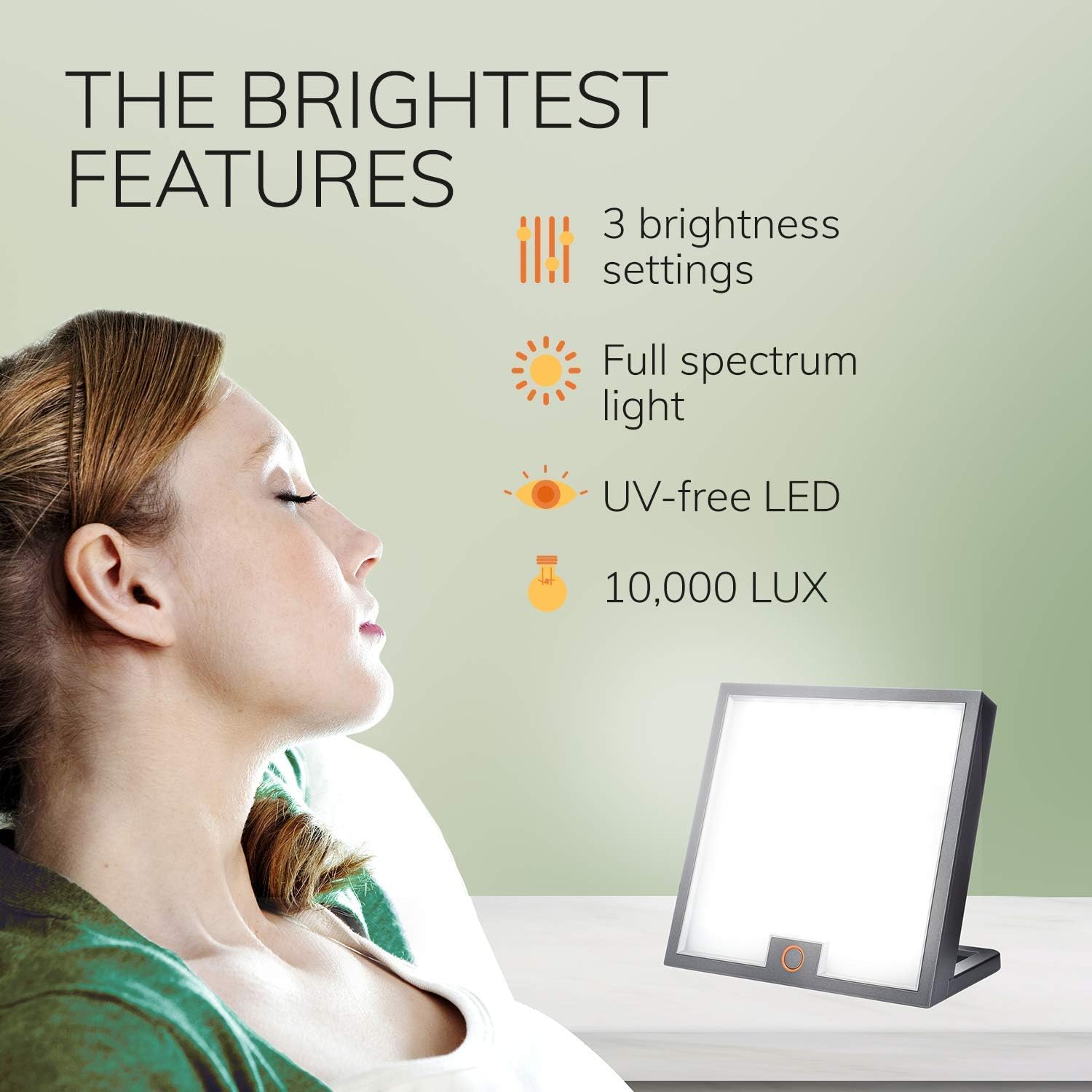 Circadian Optics Light Therapy Lamp - UV-Free LED Happy Mood Lamps for Seasonal Sunlight Changes - Full Spectrum Sun Lights for Work from Home - Lumine (Grey): Home Improvement