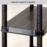 Vivo Technologies 2x 5 Tier Heavy Duty Plastic Shelving Unit Storage Racking view 4