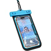 SEAWAG Next Waterproof Phone Pouch, IPX8 Dry Bag for iPhone 16 15 14 13 Pro Max &amp; Samsung Galaxy S25 S24 &mdash; Underwater Case, Full Touchscreen, Lanyard, Beach Pool Snorkeling, 1 Pack Blueblack
