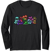 Poppy Playtime Smiling Critters Off Color Ruined Group Shot Long Sleeve T-Shirt