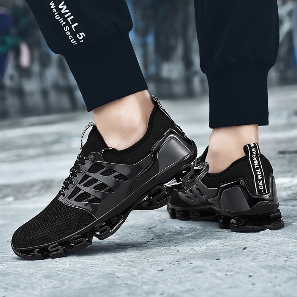 Smapavic Mens Outdoor Sport Walking Shoes Lightweight Mesh Wide Sneakers Trail Running Shoes