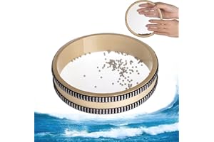 TIDEME 6-Inch Ocean Drum - Sea Wave Drum, Ocean Sound Drum, Natural Sound Musical Instrument, Musical Sound Healing Instrument for Relaxation, Meditation, Mindfulness, Yoga