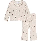 Modern Moments by Gerber baby-girls Ruffle Collar Top and Flare Pant Set