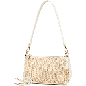 Travistar Shoulder Bag for Women Small - Vegan Leather Crossbody Bags Handbags Hobo Cute Clutch Purses Satchel with 3 Straps