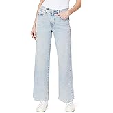 kensie Jeans for Women The Kaya Vintage Straight High-Rise Wide Leg Raw Hem 32-Inch Inseam, Size 0-24