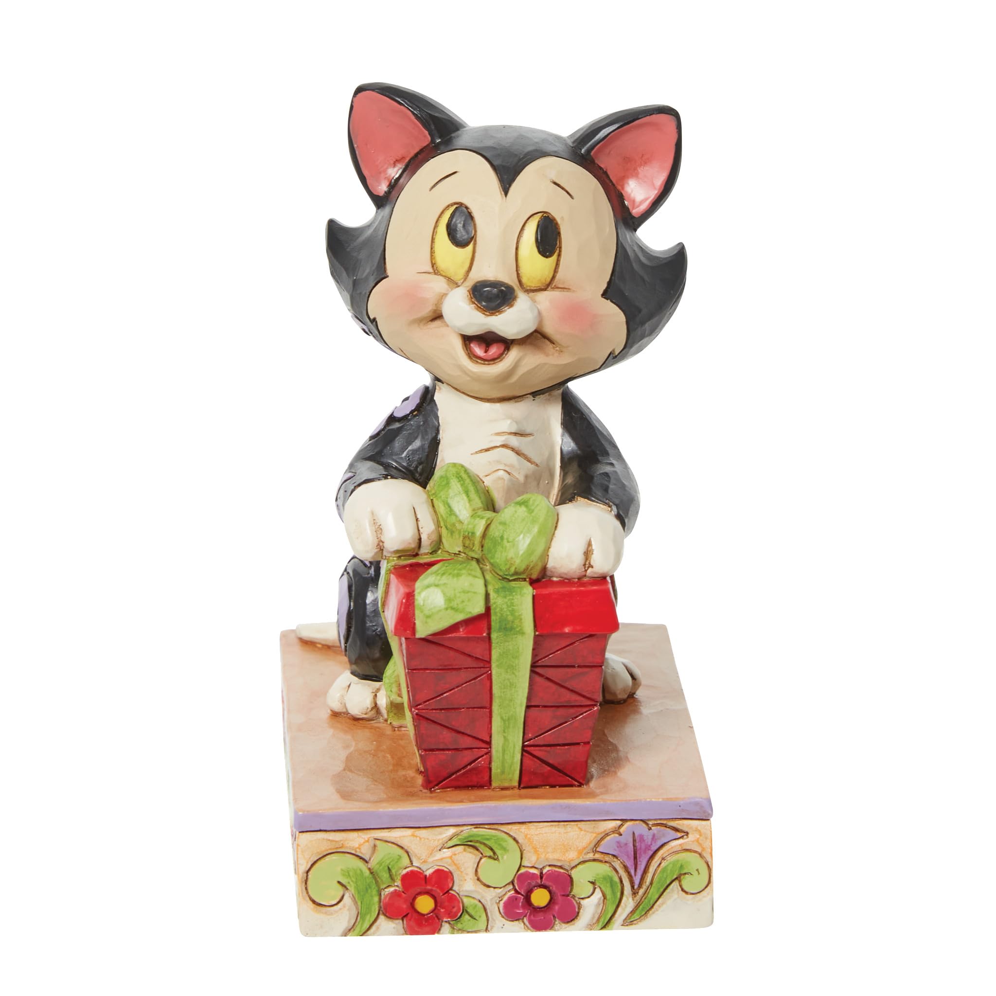 Jim Shore Enesco Disney Traditions 6013065 Figaro Christmas Personality Pose Figurine 3.75"