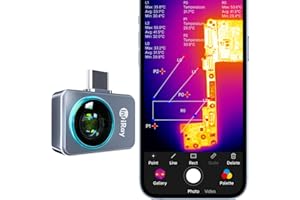InfiRay P2 Pro Thermal Camera for Android, 256x192 IR High Resolution, 9g Smallest Thermal Imager with -4°F to 1112°F Temp Range, Video Recording Supported, Works for Smartphones and PC & Tablets
