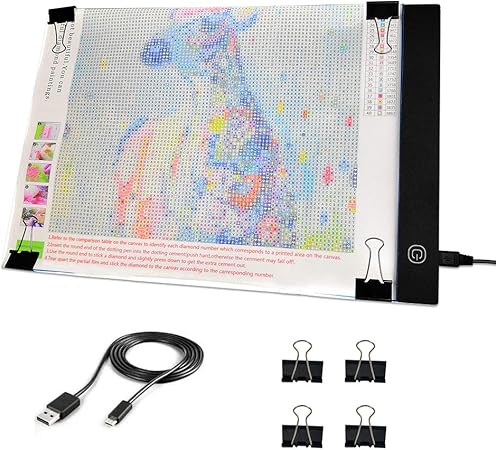 Amazon Com Mlife Led Light Pad Diamond Painting A4 Light Box Tracing Light Board With 3 Brightness Ideal For Sketching Animation Drawing Light Box With 4 Fasten Clips mlife led light pad diamond painting a4 light box tracing light board with 3 brightness ideal for sketching animation drawing light box with 4