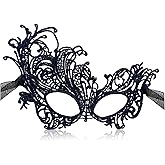MYMENU Masquerade Masks for Women Lace Halloween Venetian Carnival Mask for Costume Cosplay Mardi Gras Party Ball
