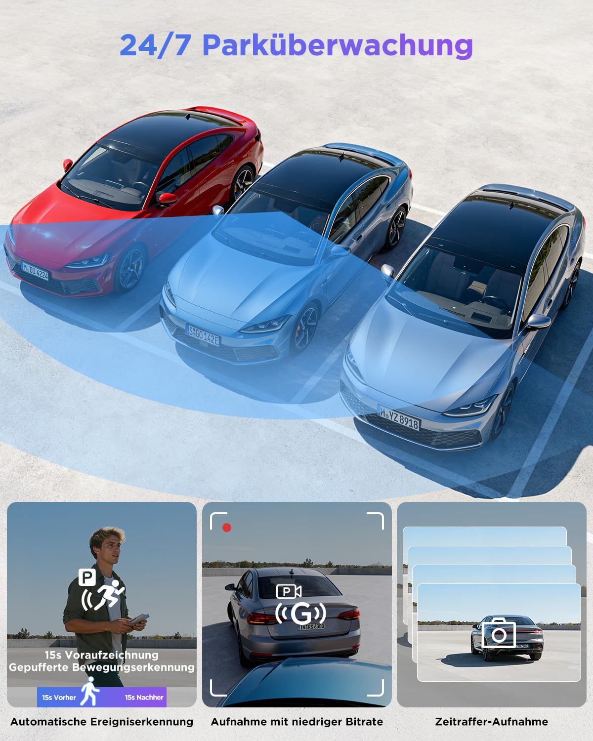VIOFO A119M Pro 4K HDR Mini Dashcam Auto mit CPL, Wi-Fi 6 & GPS Autokamera Vorne mit STARVIS 2, Sprachsteuerung & Sprachausgabe, Nachtsicht 2.0, Gepuffertes Parkmodus, 1,5" LCD Versteckte Dash Cam 6