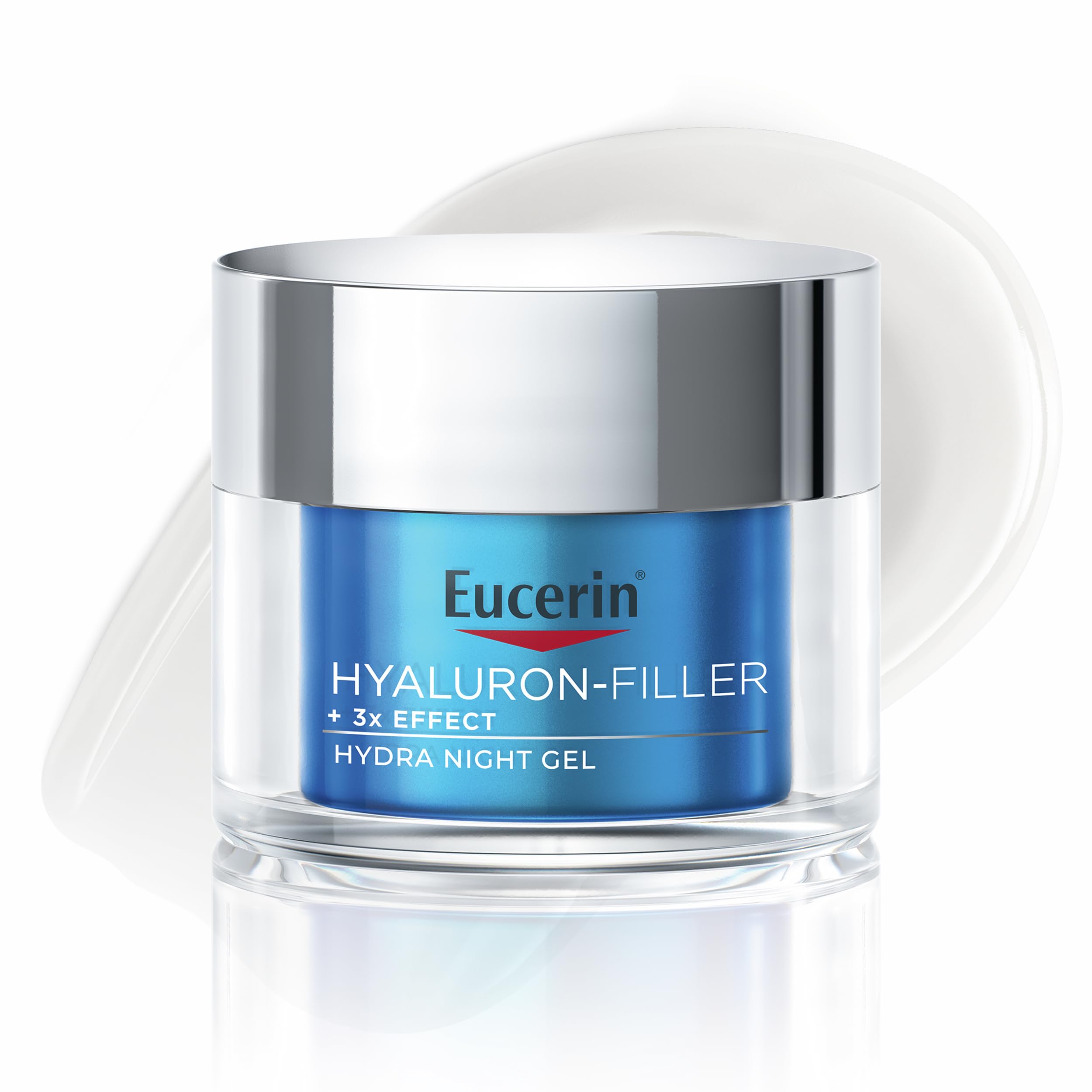 Eucerin Hyaluron-Filler Moisture Booster Night 50ml, Hydrating Face Cream for Intense Moisturisation, Nourishing Night Cream with Hyaluronic Acid and Glycerin