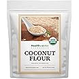 Healthworks Coconut Flour Unrefined Raw Organic (64 Ounces / 4 Pounds) | Certified Organic | Keto, Vegan & Non- GMO | Protein