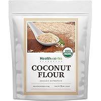 Healthworks Coconut Flour Unrefined Raw Organic (64 Ounces / 4 Pounds) | Certified Organic | Keto, Vegan & Non- GMO…