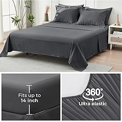 HYMOKEGE Queen Comforter Set Seersucker 7