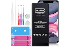 Battery for iPhone 11 Battery Replacement : High Capacity 4300mAh New 0 Cycle iPhone 11 Replacement Battery fit for Model A21