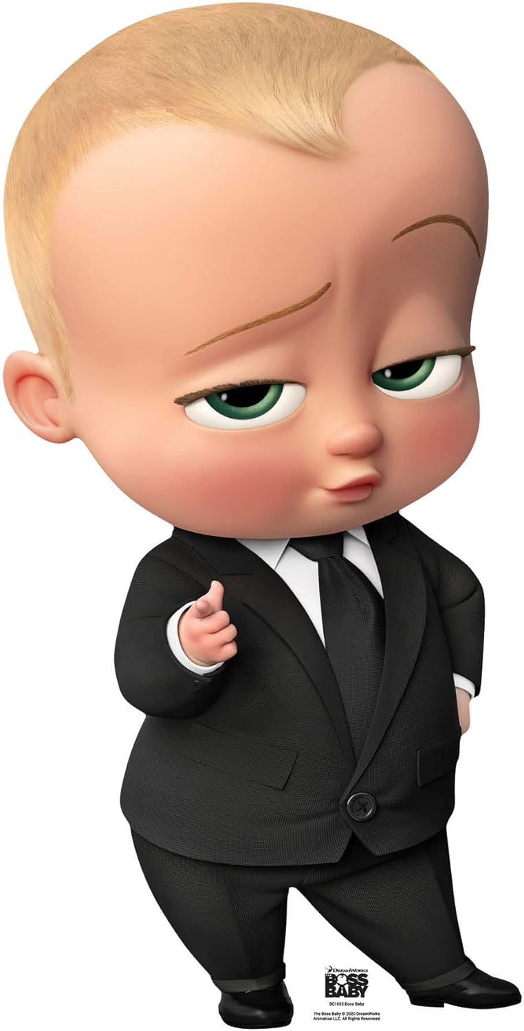 Star Cutouts SC1635 Boss Baby Large Cardboard Cutout - Fun Kids’ Party Decoration, Family Events & Film Fan Displays