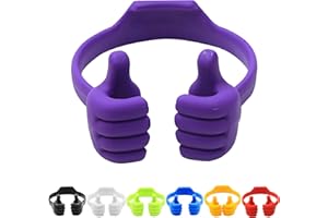 Honsky Thumbs-up Cell Phone Stand, Pack of 7, Universal Flexible Multi-Angle Cute Desk Desktop Phone Holder, Compatible with Android Switch Nintendo Tablet, Assorted Colors, Bundle