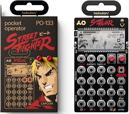 Amazon Teenage Engineering ポケットオペレーター ストリートファイターコラボ Po 133 Street Fighte 正規輸入品 シーケンサー リズムマシン 楽器