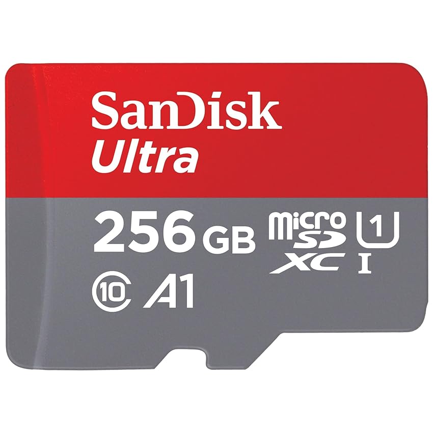 SanDisk 256GB Ultra scheda microSDXC + adattatore SD fino a 150 MB/s con prestazioni app A1 UHS