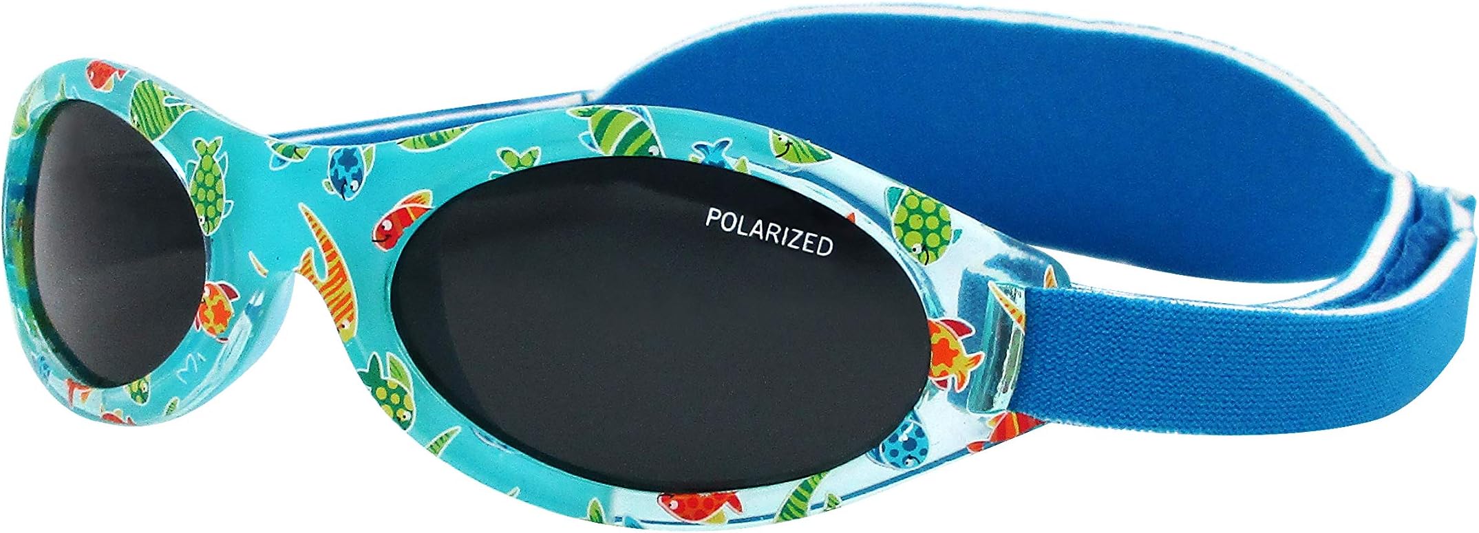 KiddusSunglasses for baby, Newborn, boy girl from 0 months. UV400 100% UV protection. Polarized. Soft Silicone Nose Bridge and Adjustable Neoprene band