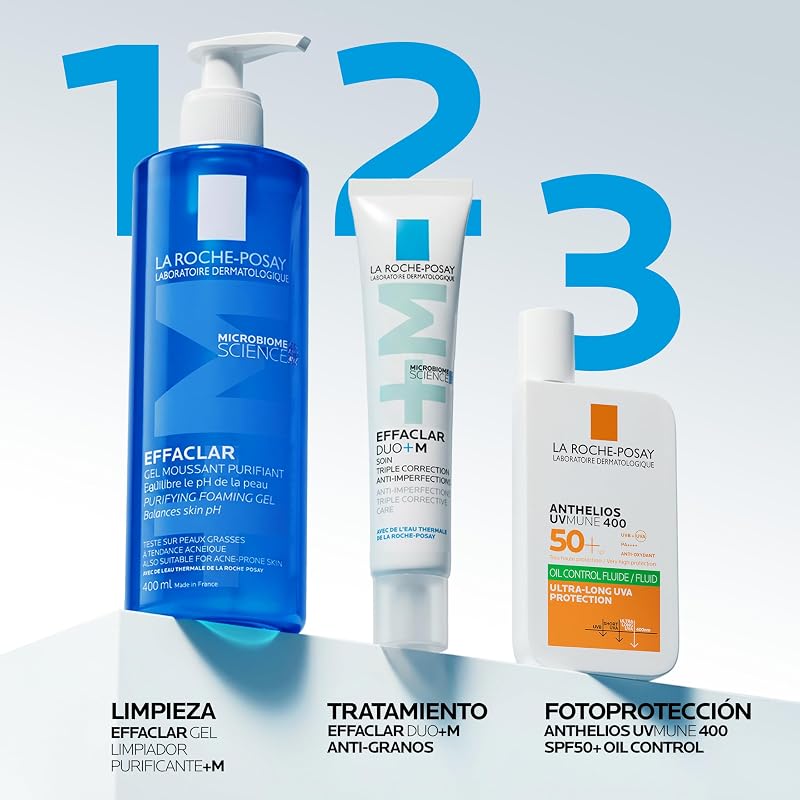 , Effaclar Gel Purificante +M, Pieles mixtas y grasas, 400 ml