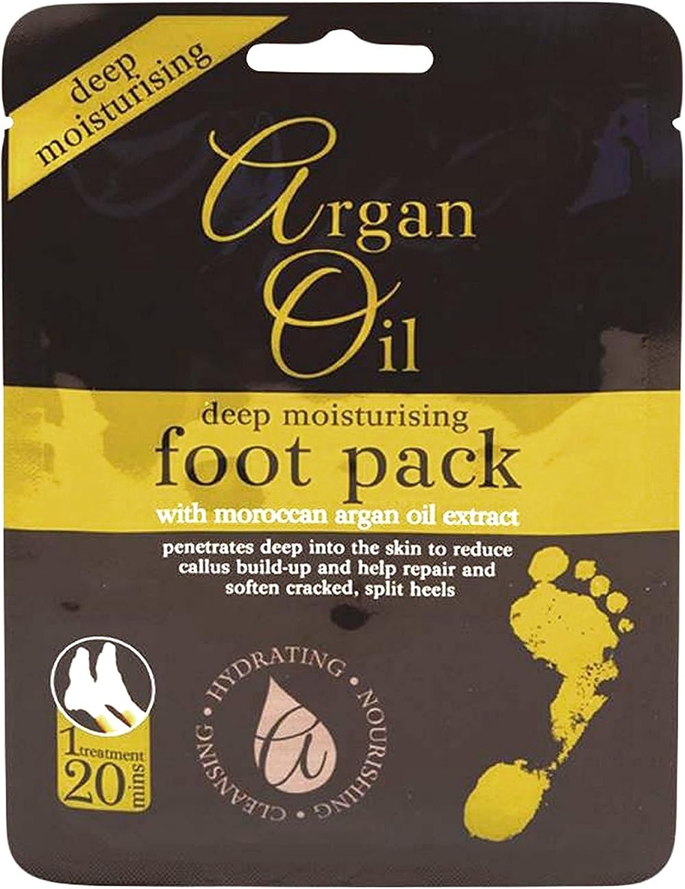 Argan Oil Deep Moisturising Foot Pack with Moroccan Oil Extract - 6 Packs